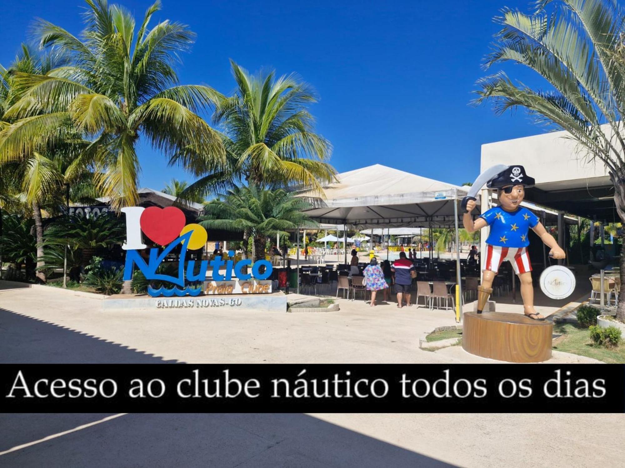 Nautico Flat Com Acesso Ao Clube Nautico Praia- Caldas Novas Калдас Новас Екстериор снимка