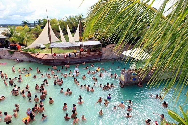 Nautico Flat Com Acesso Ao Clube Nautico Praia- Caldas Novas Калдас Новас Екстериор снимка